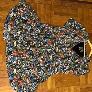 Anthropolgie Floral dress with ruffels